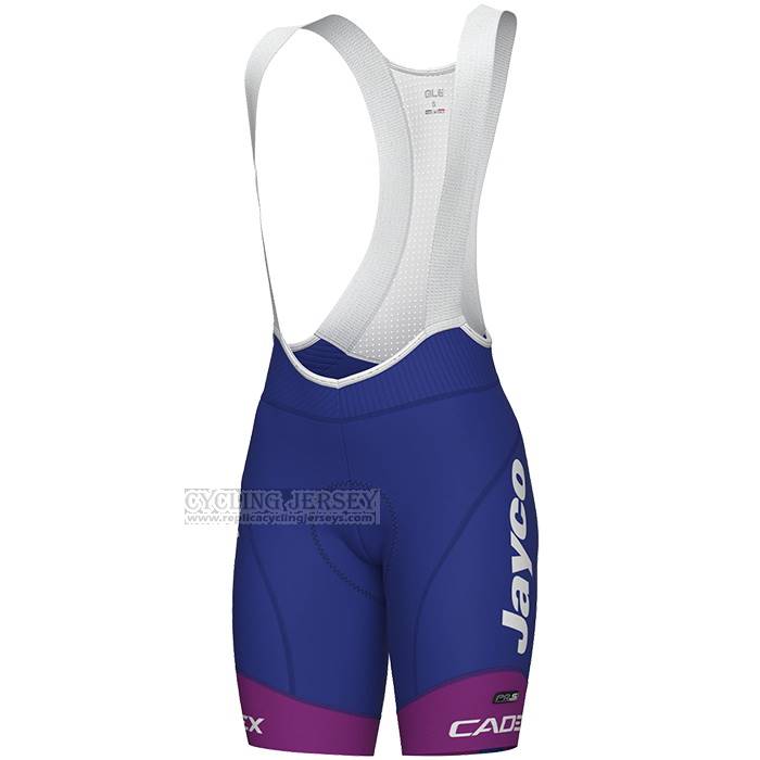 2023 Cycling Jersey Women Jayco Alula Purple White Short Sleeve and Bib Short